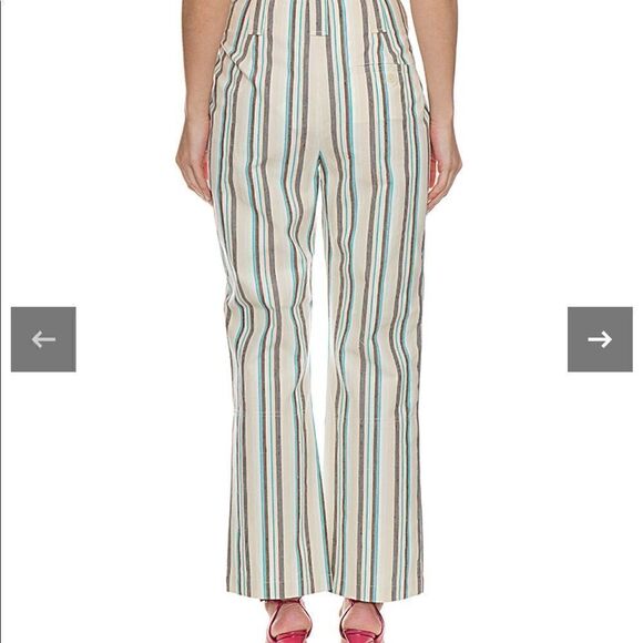 3.1 Phillip Lim striped high waist kick flare pants size XS, NWT - Picture 6 of 13
